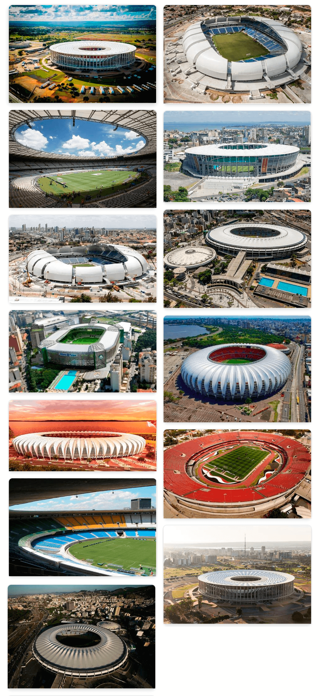 Fotos de Estádios no Brasil