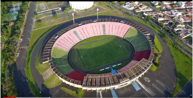 Estádio Parque do Sabiá imagem aérea