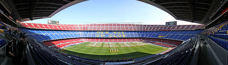 Estádio do Barcelona Panorâmica