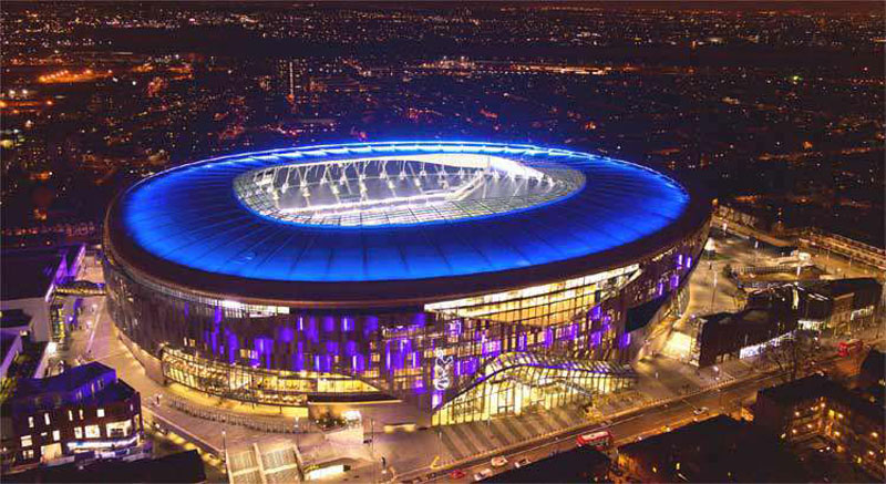 Tottenham Hotspur Stadium Imagem Noturna