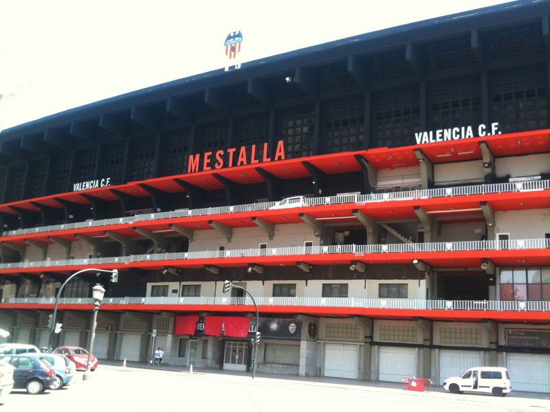 Estádio Mestalla Fachada