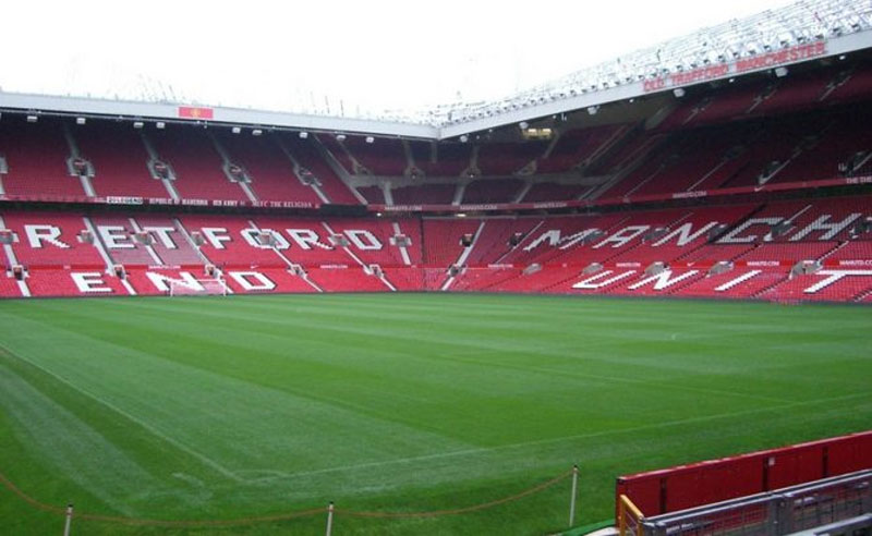 Estádio Old Trafford Gramado